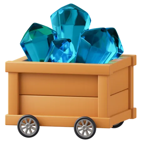 다이아몬드 채굴  3D Icon
