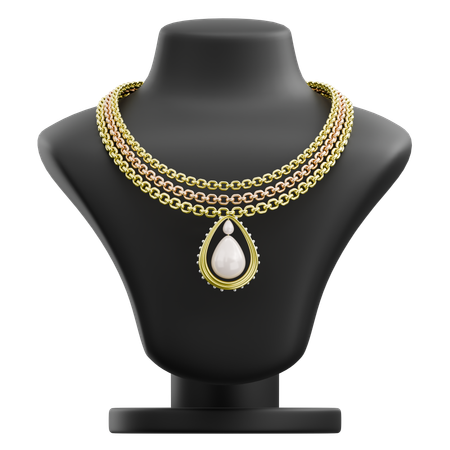 ダイアモンドのネックレス  3D Icon