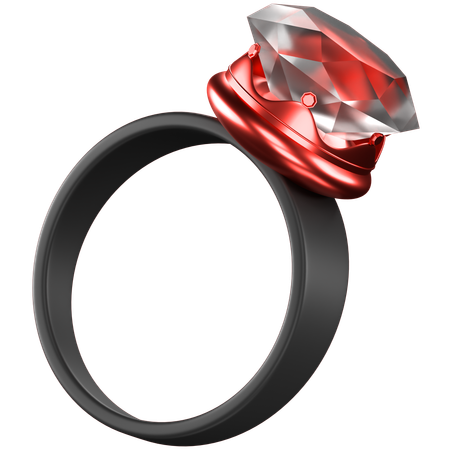 다이아몬드 반지  3D Icon