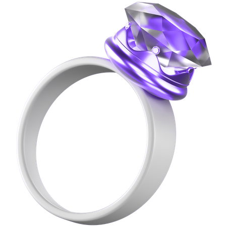 Diamond Ring  3D Icon