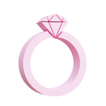 Diamond Ring  3D Icon