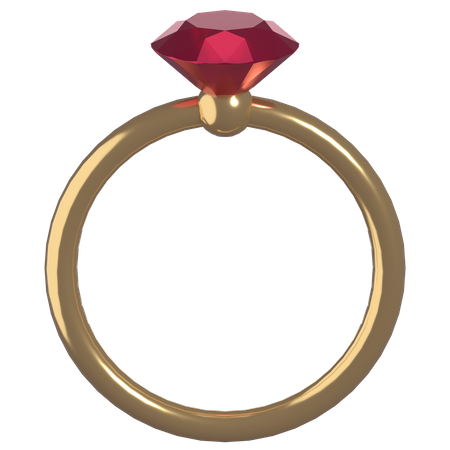 Diamond Ring  3D Illustration