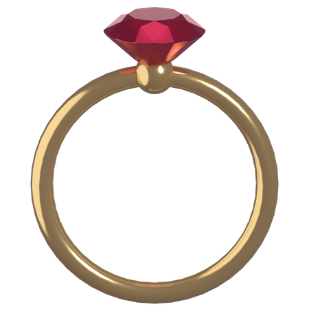 Diamond Ring 3D Illustration