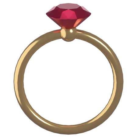 Diamond Ring  3D Illustration