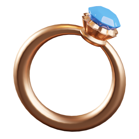 Diamond Ring 3D Illustration