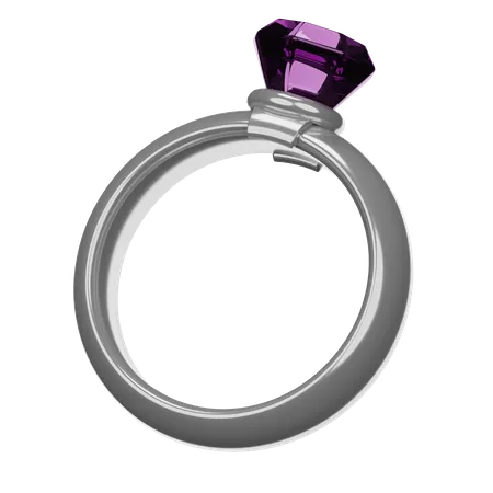 3 D Diamond Ring Illustration 3D Icon