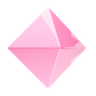 diamond shape 3d illustration