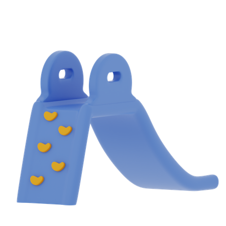 Diapositiva azul  3D Icon