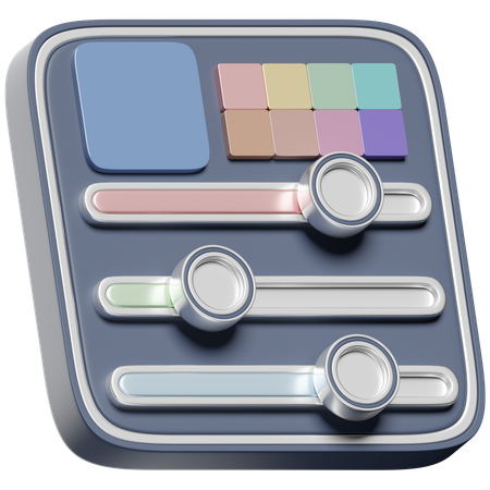 Diapositives en couleur  3D Icon