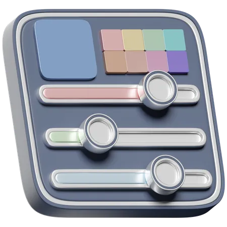 Diapositives en couleur  3D Icon