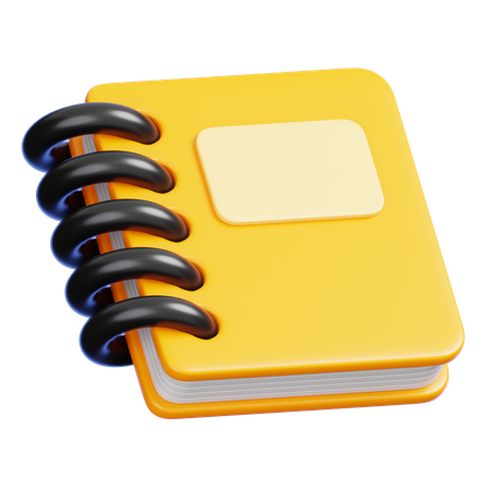 Caderno diário  3D Icon