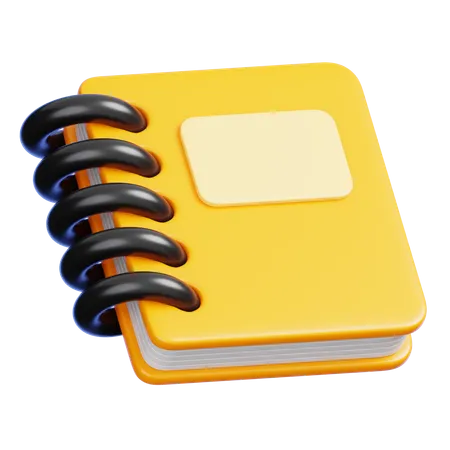 Caderno diário  3D Icon