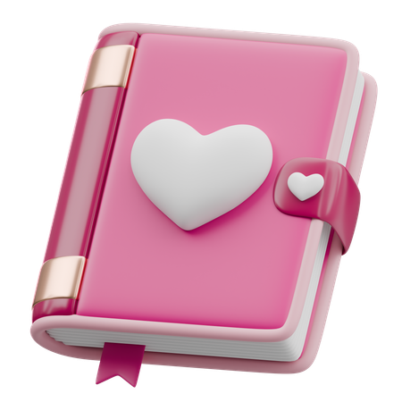 Diário de amor  3D Icon
