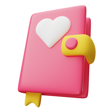 Diário de história de amor  3D Icon