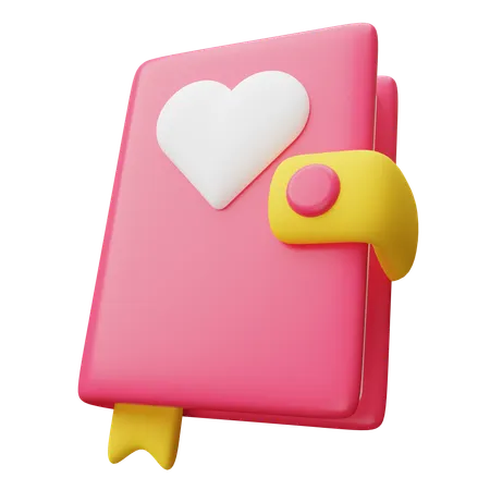 Diário de história de amor  3D Icon