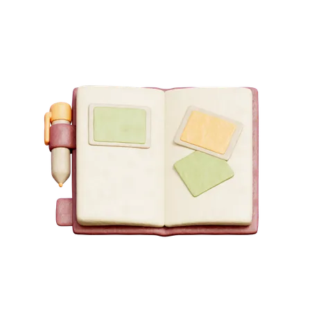 Diario de viaje  3D Icon