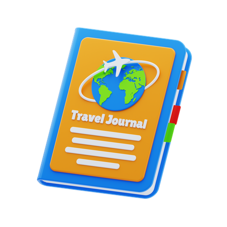 Diario de viaje  3D Icon