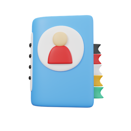 Diario personal  3D Icon