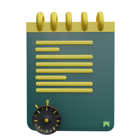 Diary  3D Icon