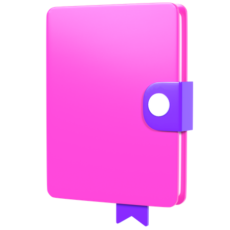 Diary  3D Illustration