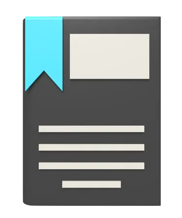 Bookmark Learning School 3D Icon