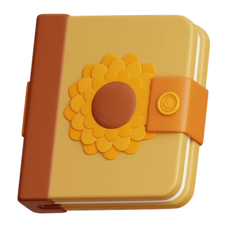 日記帳  3D Icon