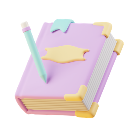 Diary Book  3D Icon