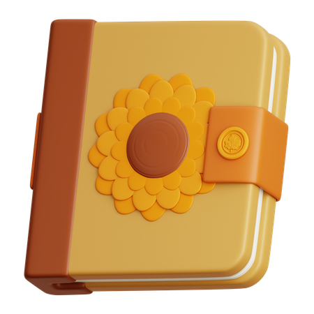 Diary Book  3D Icon