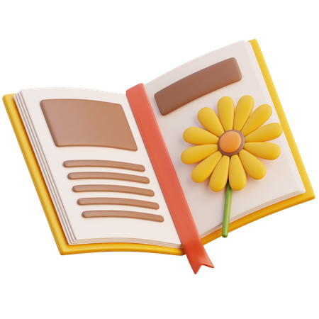 Diary Book  3D Icon