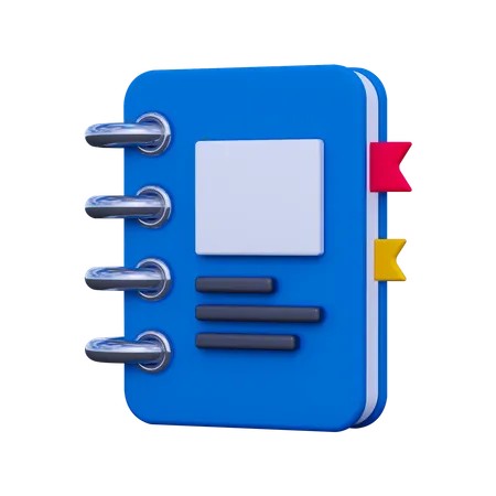 Diary Book  3D Icon