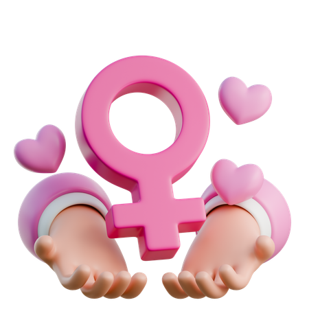 Días de la Mujer  3D Icon