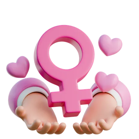 Días de la Mujer  3D Icon