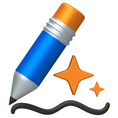 Lápiz de dibujo  3D Icon