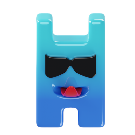 Garabato h  3D Icon