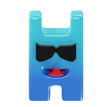 Garabato h  3D Icon