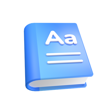 Diccionario  3D Icon