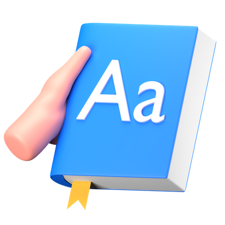 Diccionario  3D Icon