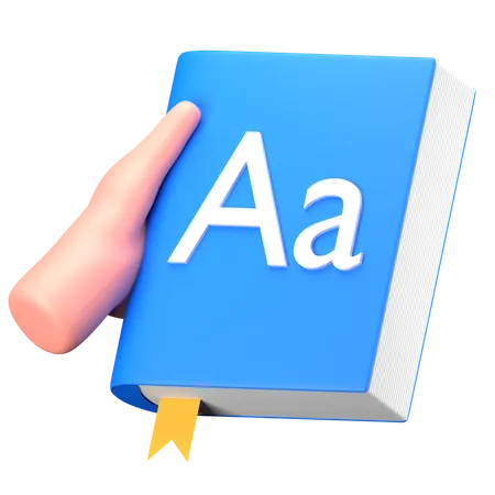 Diccionario  3D Icon