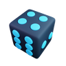 dice cube 3d logo