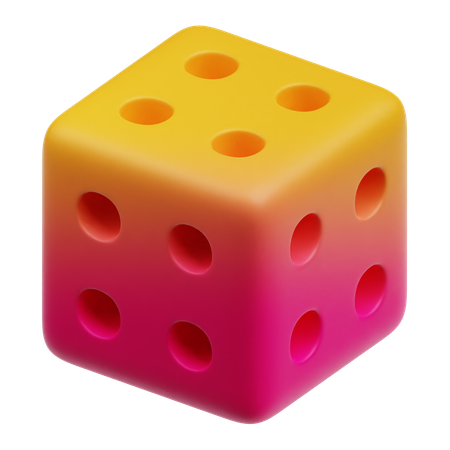 주사위 추상  3D Icon