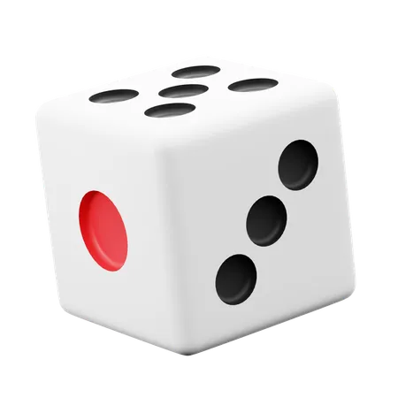Dice Cube Rolling Random Gambling Game 3 D Icon Illustration Render Design 3D Icon