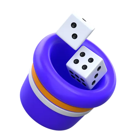 Dice Cup Shaker  3D Icon