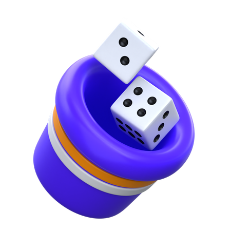 Dice Cup Shaker  3D Icon