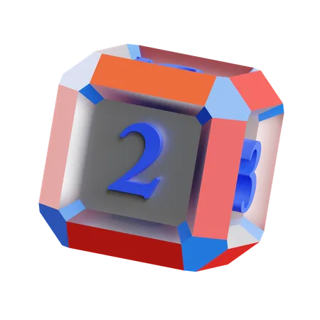 Dice Face 2  3D Icon