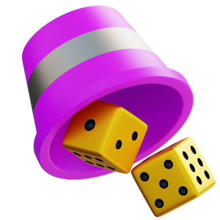 Dices Cup  3D Icon