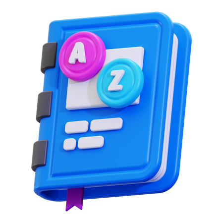 Dicionário  3D Icon