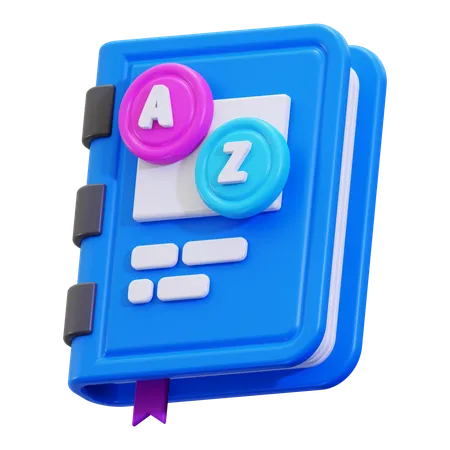 Dicionário  3D Icon