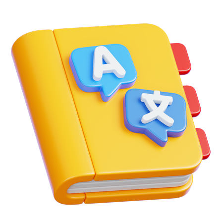 Livro de dicionário  3D Icon