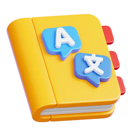 Livro de dicionário  3D Icon