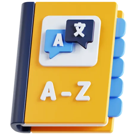 Dictionary 3 D Icon 3D Icon
